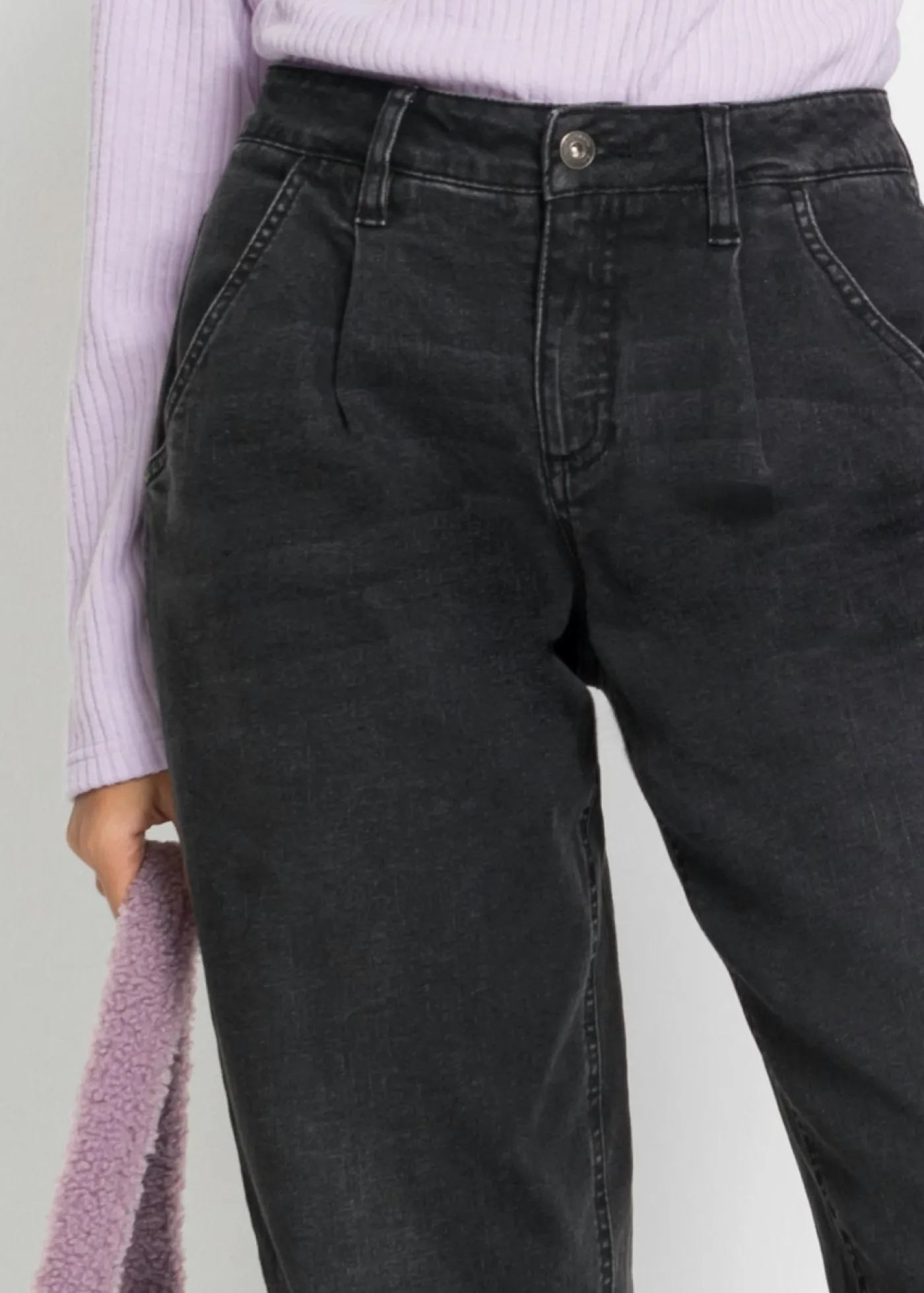 Best Vaqueros barrel, mid waist, elástico Mujer Vaqueros