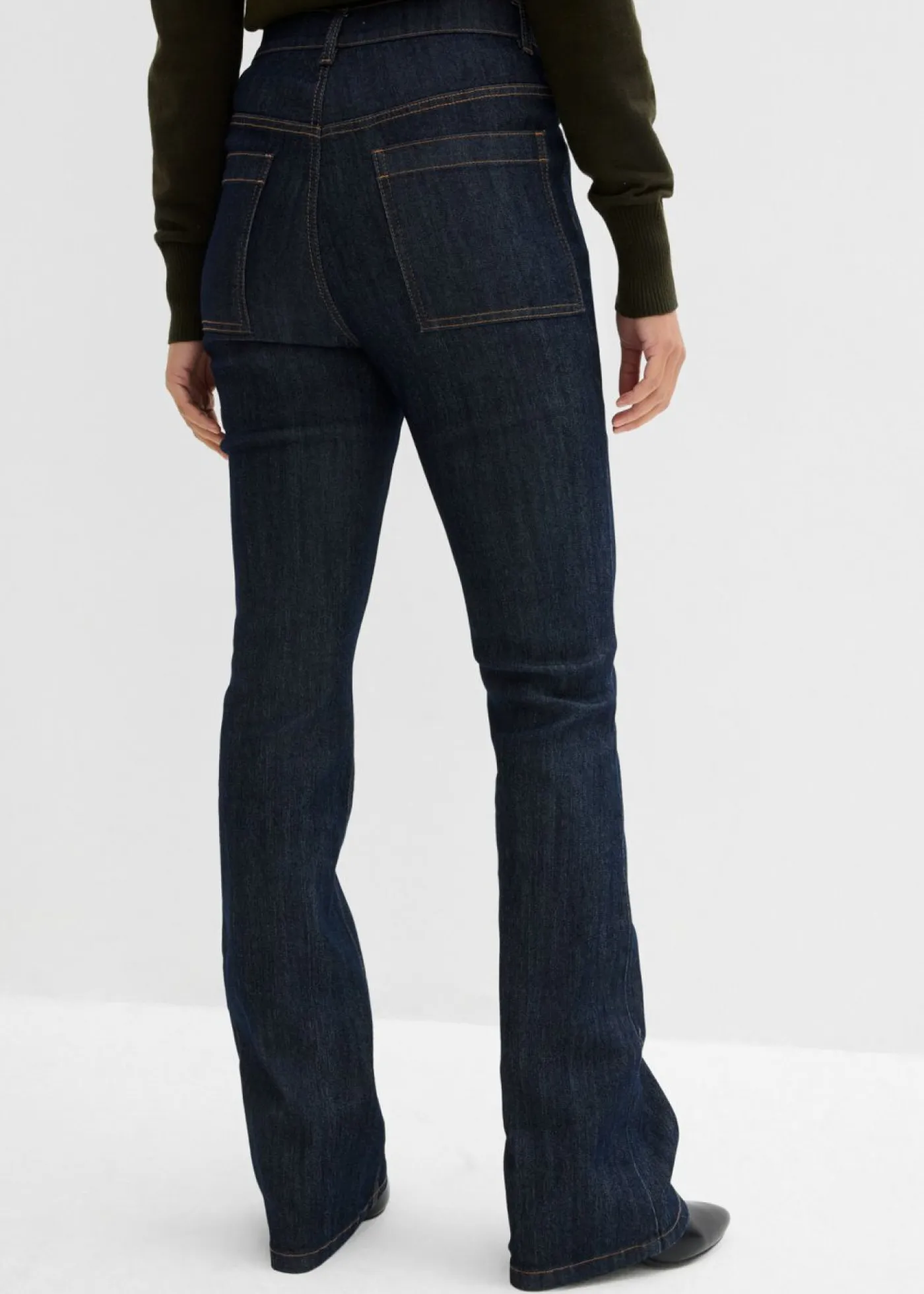 Vaqueros bootcut, high waist, cintura cómoda Mujer Tallas Pequeñas