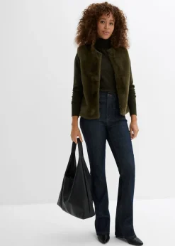 Vaqueros bootcut, high waist, cintura cómoda Mujer Tallas Pequeñas