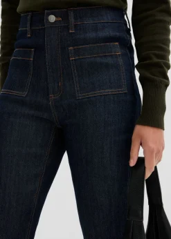 Vaqueros bootcut, high waist, cintura cómoda Mujer Tallas Pequeñas
