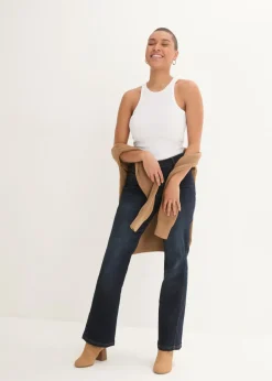 Discount Vaqueros bootcut, high waist, cintura cómoda Mujer Vaqueros