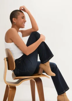 Discount Vaqueros bootcut, high waist, cintura cómoda Mujer Vaqueros
