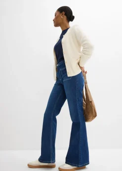 Discount Vaqueros bootcut, high waist, largo completo y elásticos Mujer Tallas Pequeñas|Vaqueros