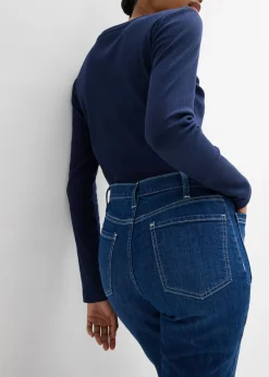 Discount Vaqueros bootcut, high waist, largo completo y elásticos Mujer Tallas Pequeñas|Vaqueros
