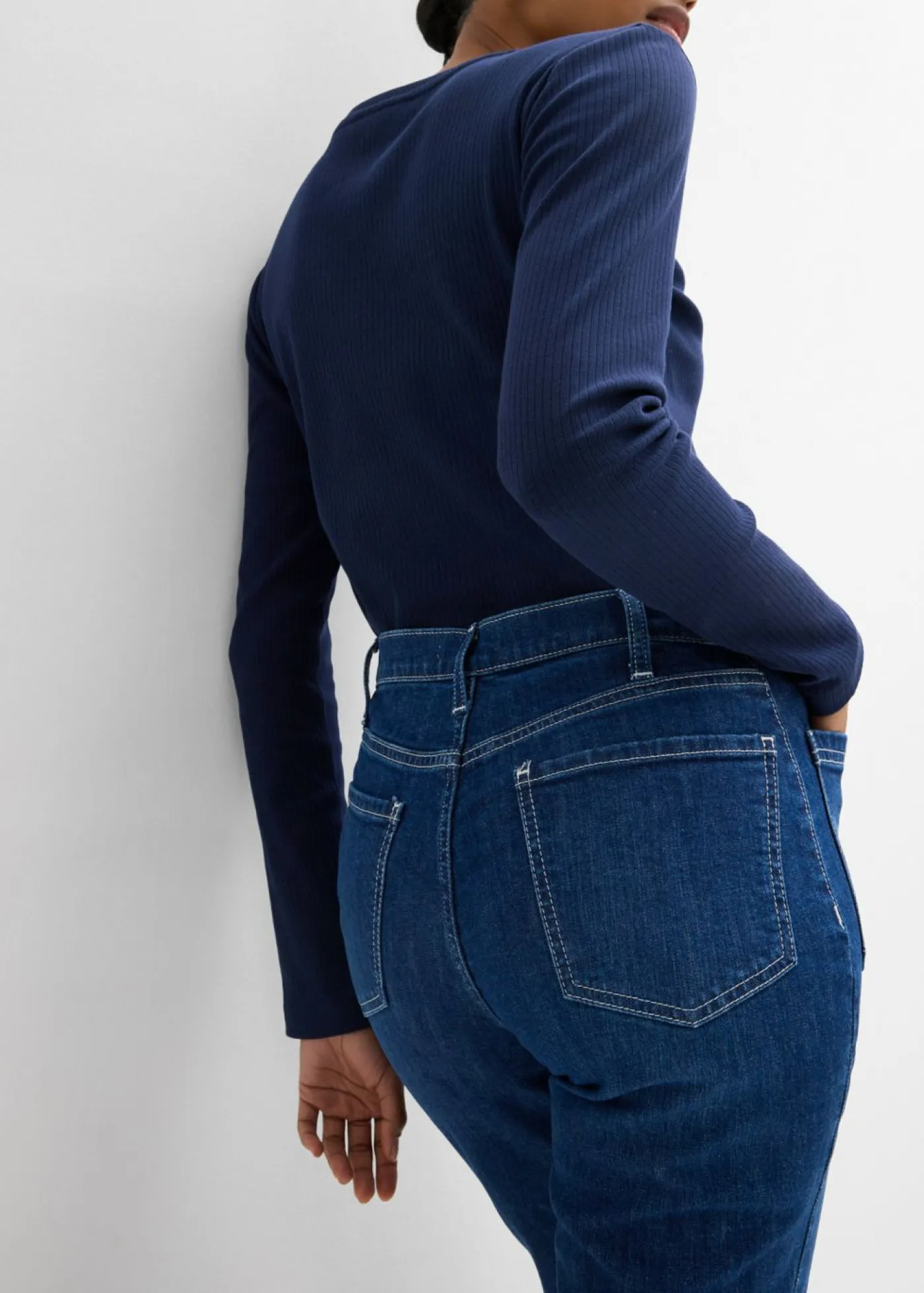Discount Vaqueros bootcut, high waist, largo completo y elásticos Mujer Tallas Pequeñas|Vaqueros