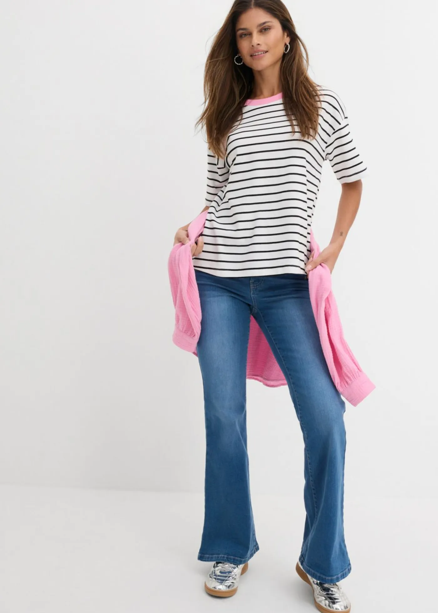 Best Vaqueros bootcut, mid waist, de algodón orgánico Mujer Vaqueros|Tallas Pequeñas