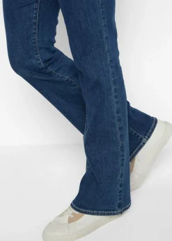 Outlet Vaqueros bootcut, mid waist, de algodón orgánico Mujer Vaqueros