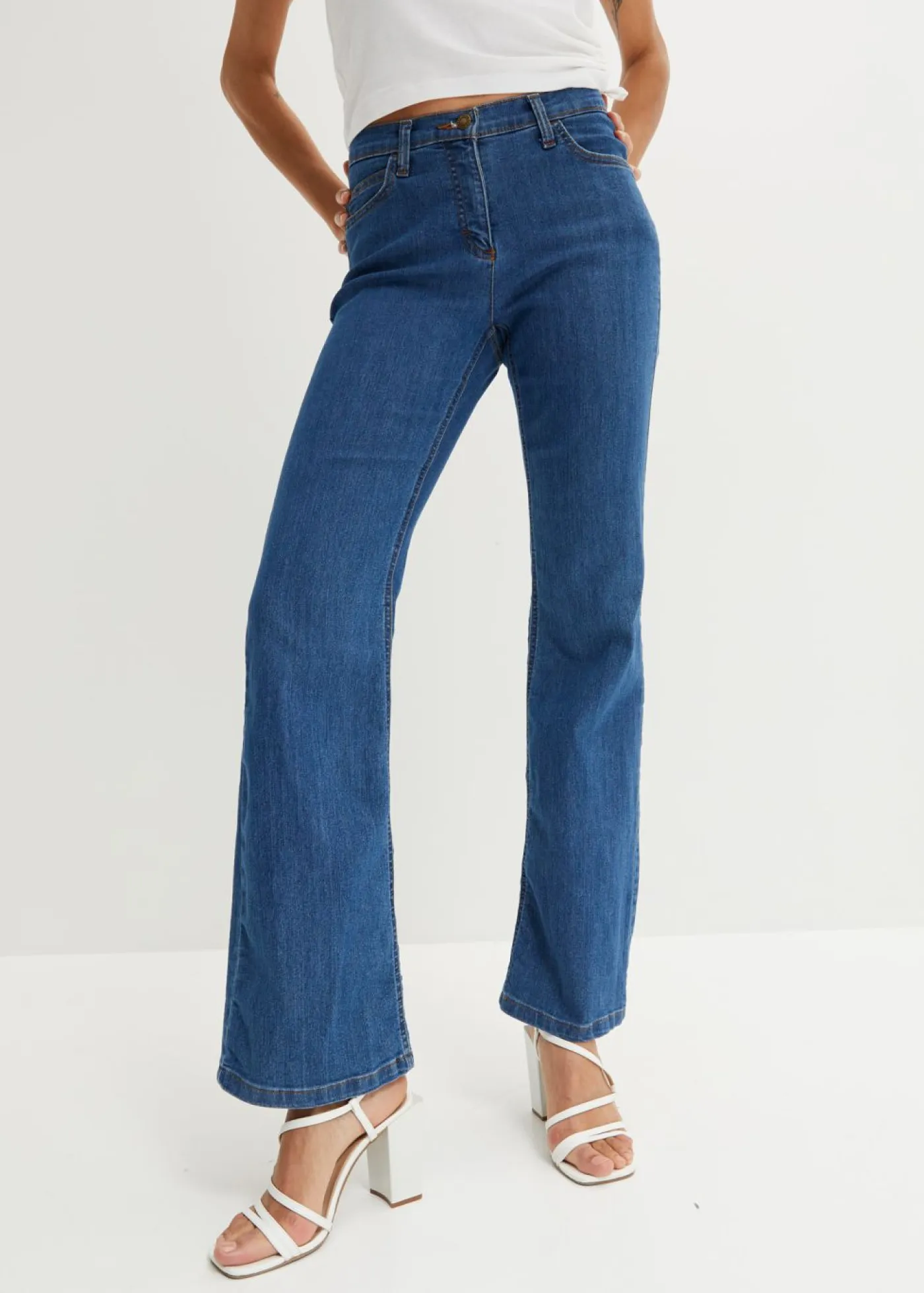 Outlet Vaqueros bootcut mid waist, elásticos Mujer Vaqueros|Tallas Pequeñas
