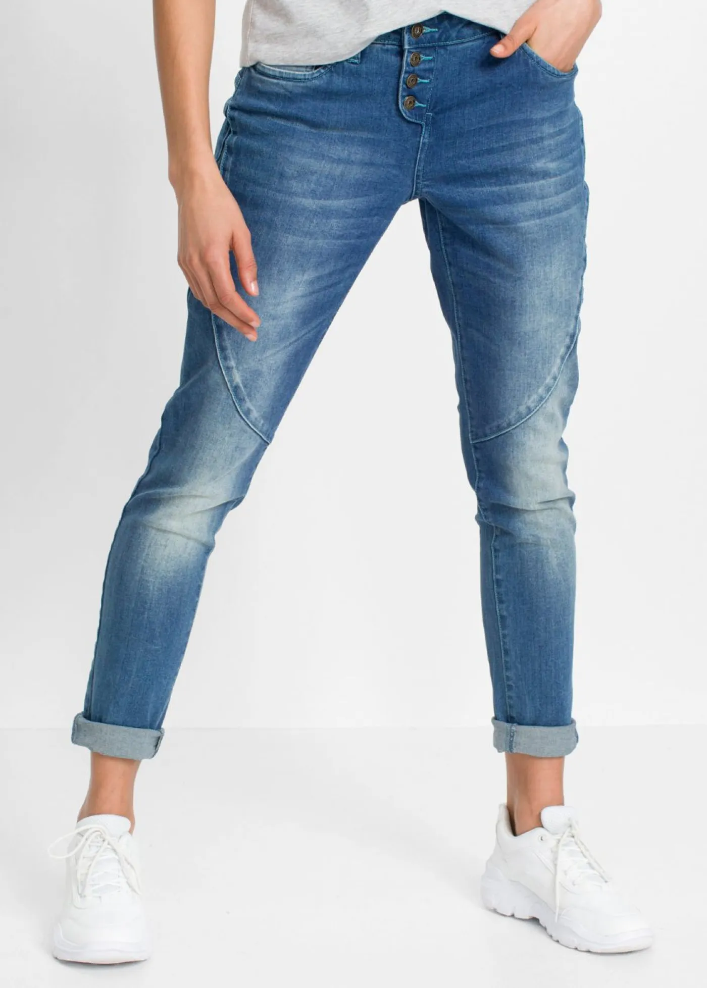 Hot Vaqueros boyfriend, low waist, stretch Mujer Vaqueros