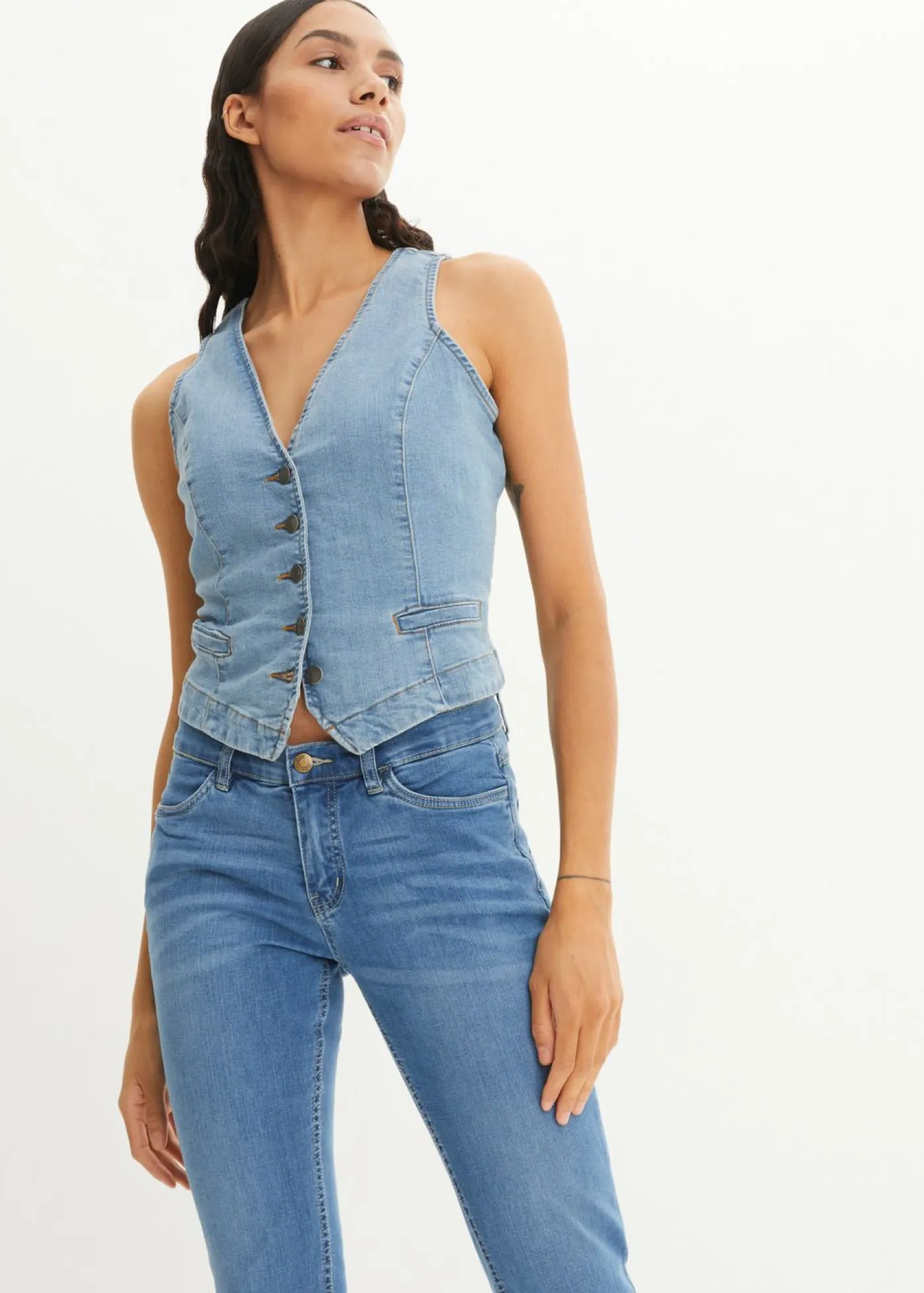 Sale Vaqueros capri Mujer Vaqueros