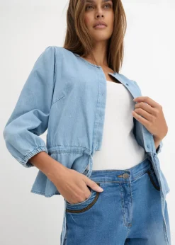 Outlet Vaqueros capri con corte ajustado y talle medio Mujer Vaqueros