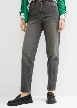 Best Vaqueros capri de talle alto con corte mom Mujer Vaqueros