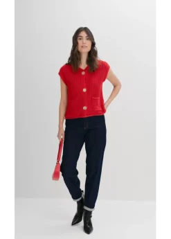 New Vaqueros capri de talle alto con corte mom Mujer Vaqueros