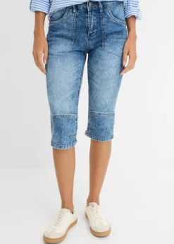 Outlet Vaqueros capri elásticos Mujer Vaqueros