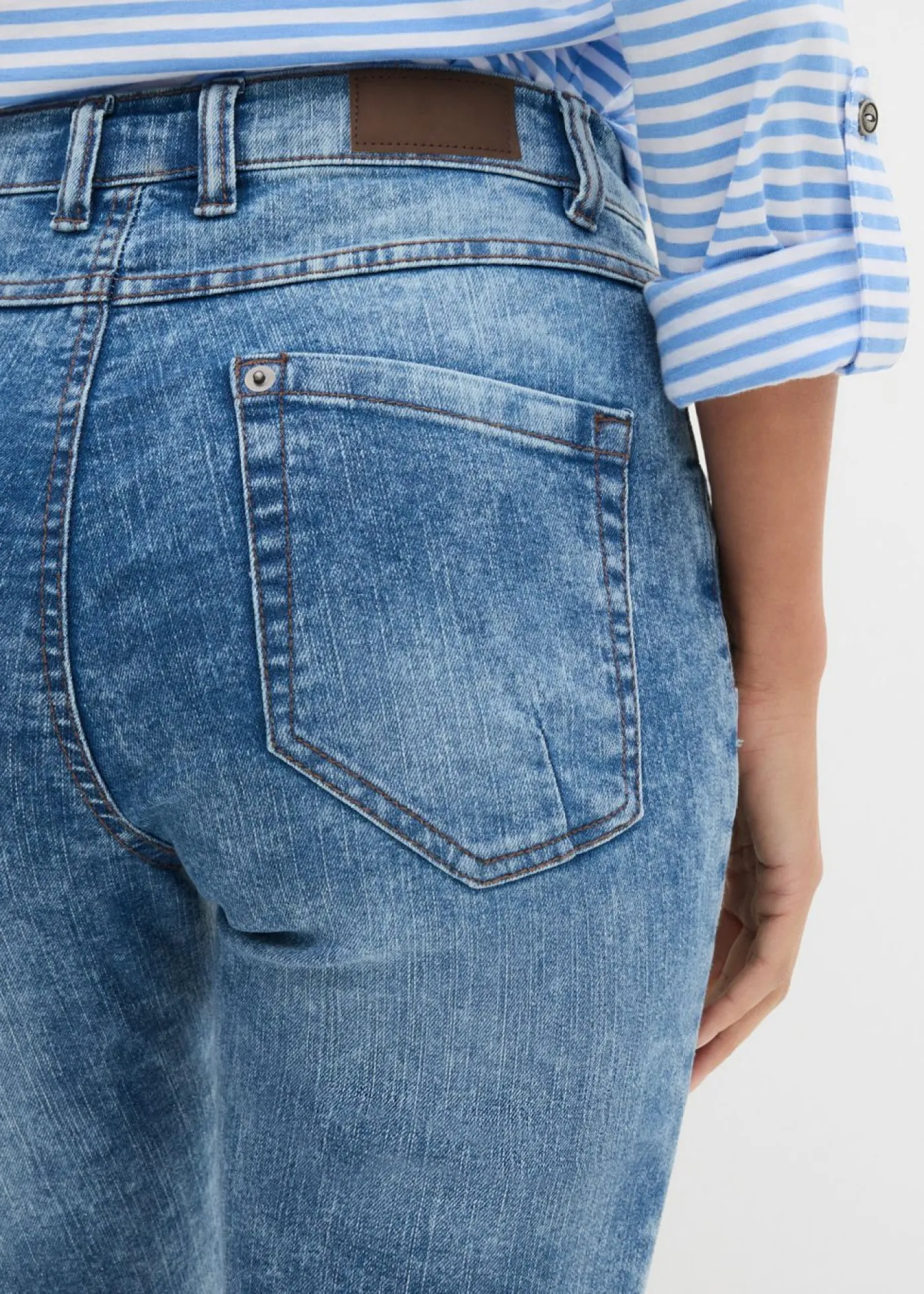 Outlet Vaqueros capri elásticos Mujer Vaqueros