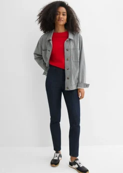 Best Vaqueros con corte slim, talle alto y largo cropped Mujer Tallas Pequeñas|Vaqueros