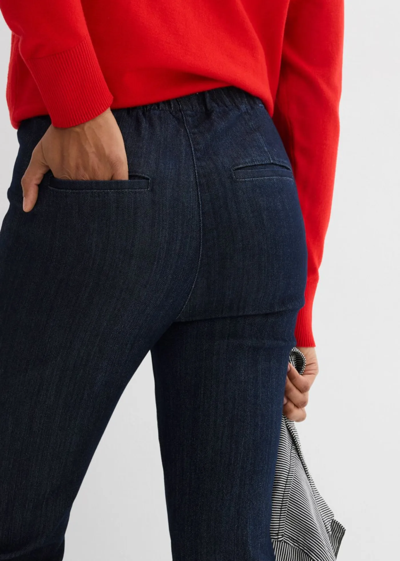 Best Vaqueros con corte slim, talle alto y largo cropped Mujer Tallas Pequeñas|Vaqueros