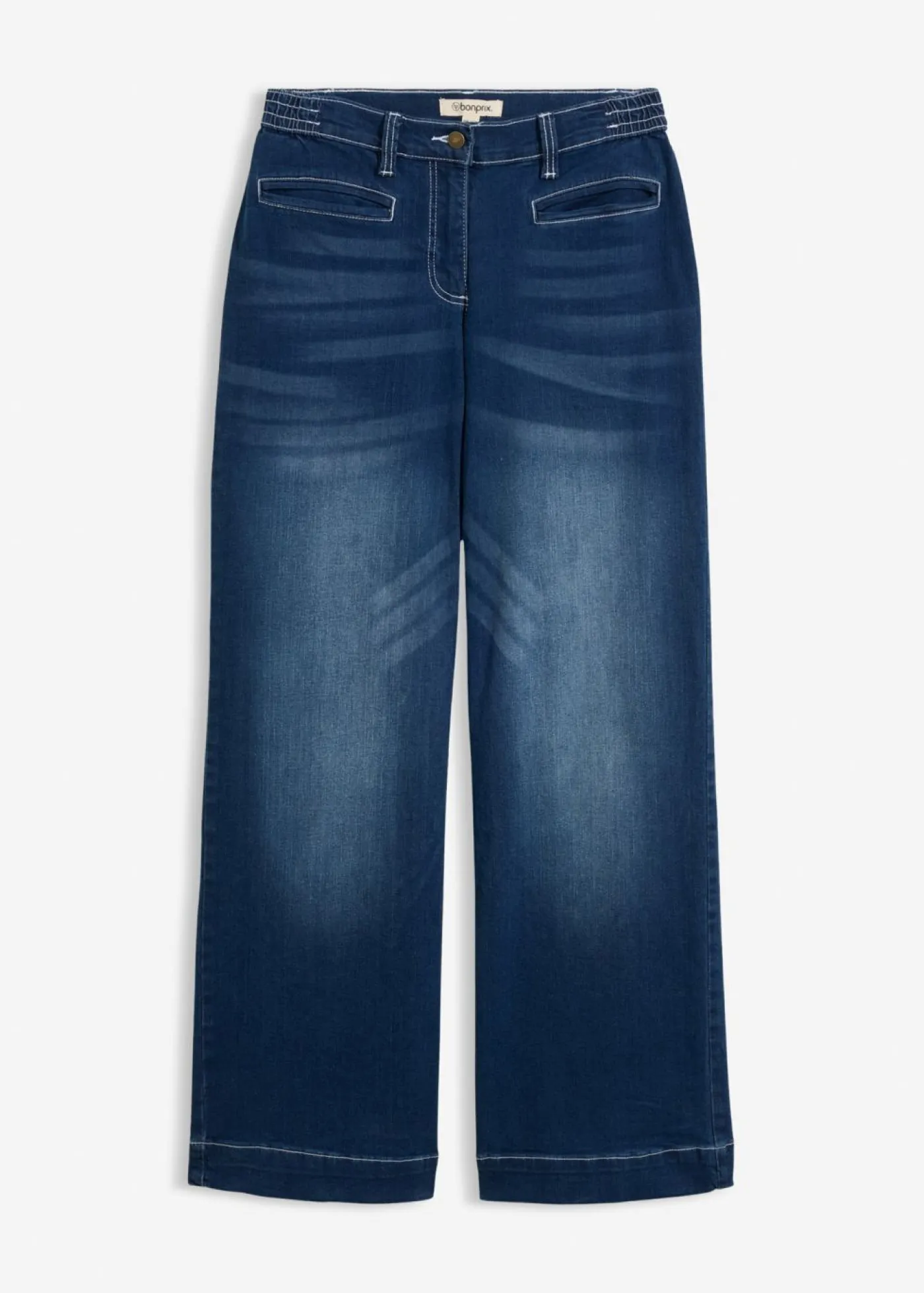 Clearance Vaqueros con pernera ancha, mid waist, con cintura cómoda Mujer Vaqueros