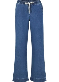 Clearance Vaqueros con pernera ancha, mid waist, elásticos Mujer Vaqueros|Tallas Pequeñas