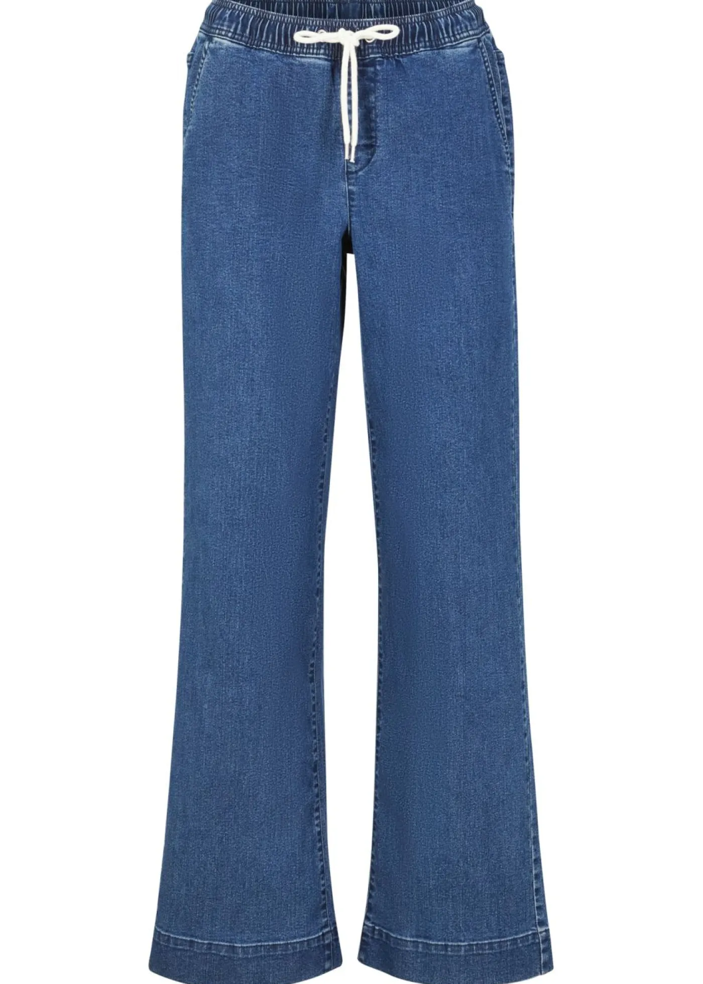 Clearance Vaqueros con pernera ancha, mid waist, elásticos Mujer Vaqueros|Tallas Pequeñas
