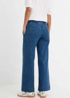 Clearance Vaqueros con pernera ancha, mid waist, elásticos Mujer Vaqueros|Tallas Pequeñas