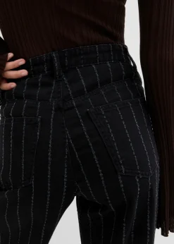 Best Vaqueros con perneras anchas, talle alto y efectos desgastados Mujer Vaqueros
