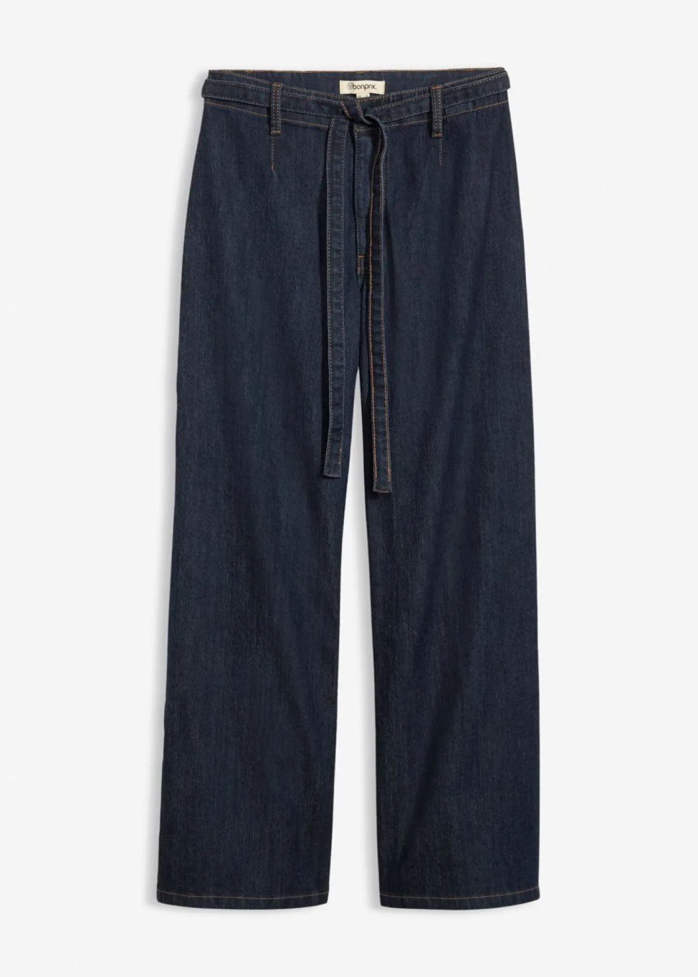 Vaqueros con perneras anchas, talle alto y largo cropped Mujer Tallas Pequeñas|Vaqueros
