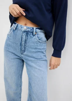 Best Vaqueros con pierna ancha, talle alto y largo completo Mujer Vaqueros