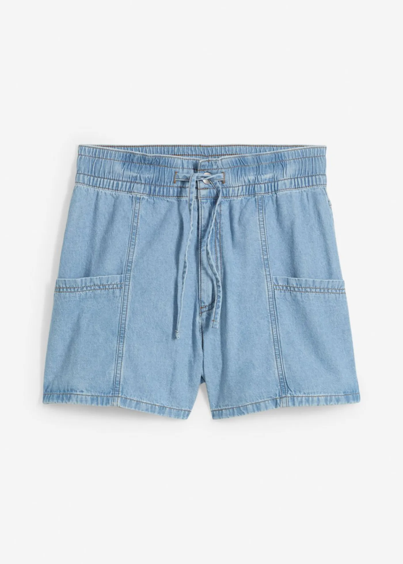 Clearance Vaqueros cortos con talle alto y cinturilla cómoda Mujer Shorts|Vaqueros