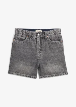Discount Vaqueros cortos poco elásticos con talle alto Mujer Shorts|Vaqueros