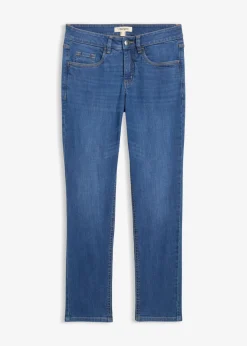 Discount Vaqueros de algodón orgánico con corte slim y talle medio Mujer Vaqueros