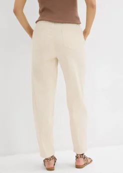 Sale Vaqueros de corte barrel, mid waist, cintura cómoda Mujer Vaqueros