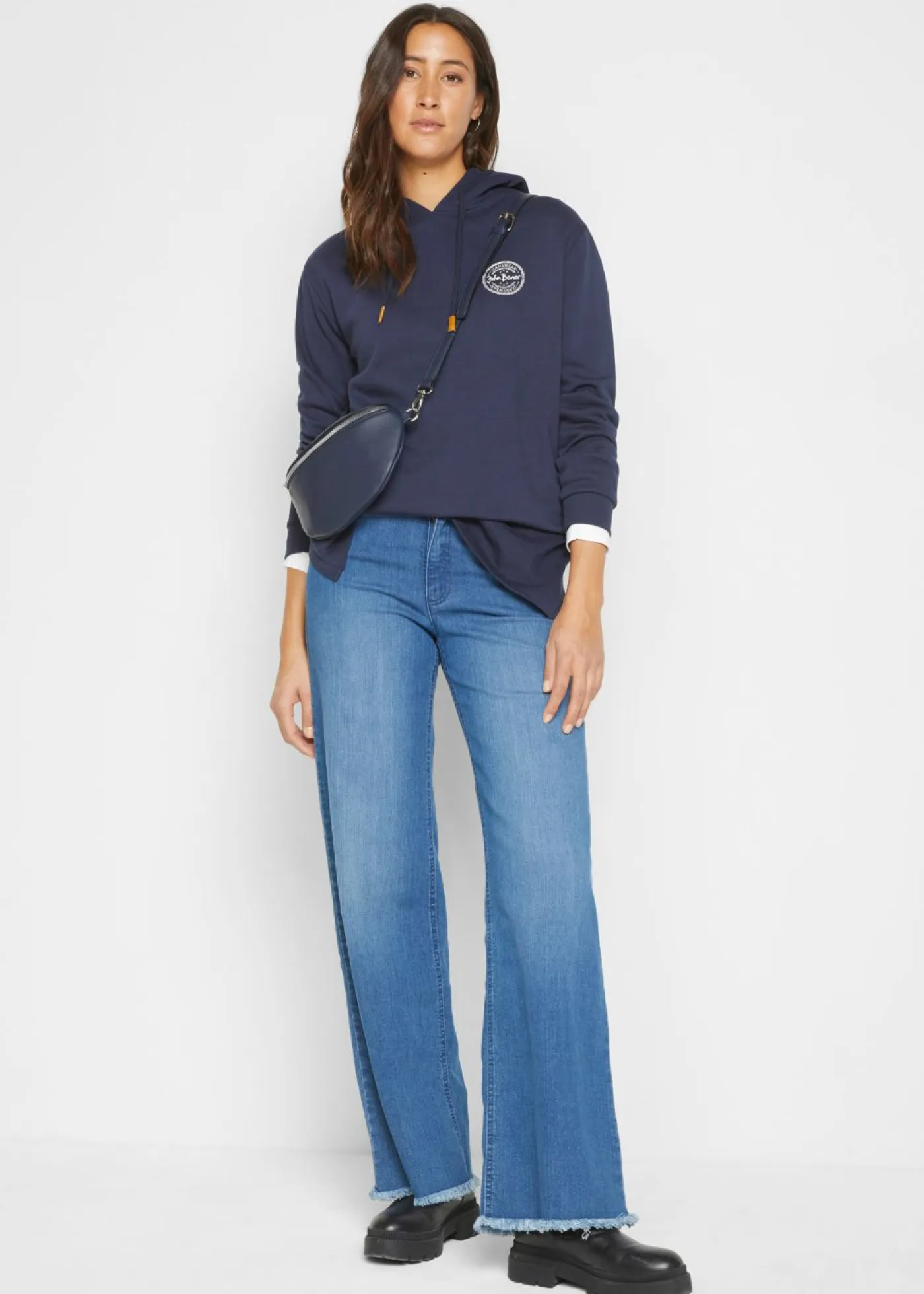 Discount Vaqueros de pernera ancha, high waist Mujer Vaqueros