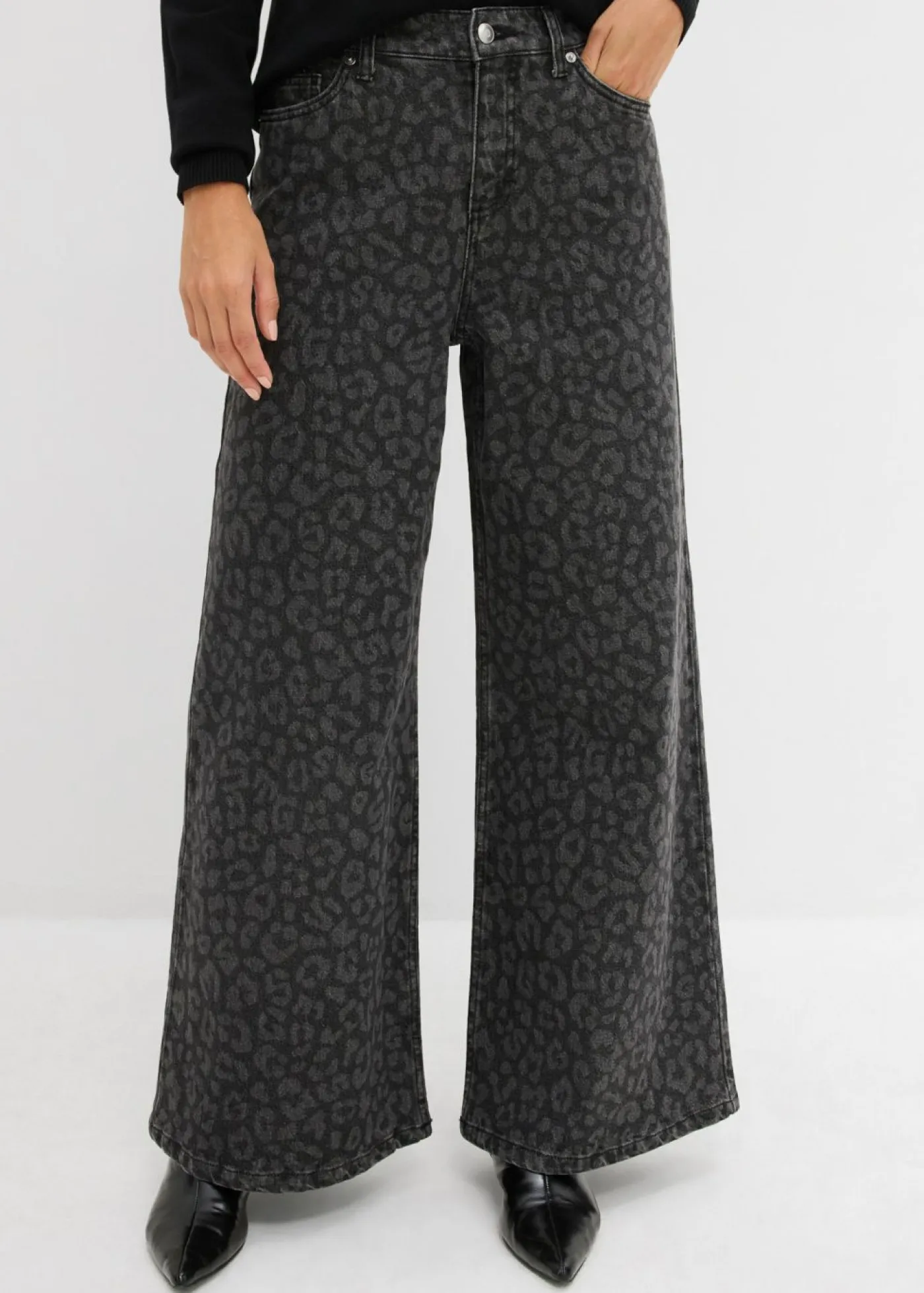 Clearance Vaqueros de pernera ancha, mid waist Mujer Tallas Pequeñas|Vaqueros