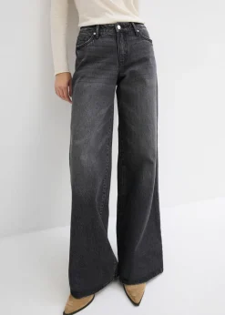 Hot Vaqueros de pernera ancha, mid waist, largo completo y low stretch Mujer Tallas Pequeñas