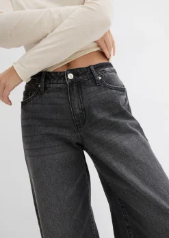 Hot Vaqueros de pernera ancha, mid waist, largo completo y low stretch Mujer Tallas Pequeñas