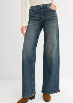 Discount Vaqueros de pernera ancha, high waist Mujer Vaqueros|Tallas Pequeñas