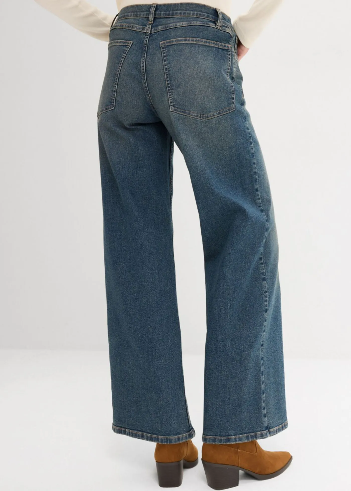 Discount Vaqueros de pernera ancha, high waist Mujer Vaqueros|Tallas Pequeñas