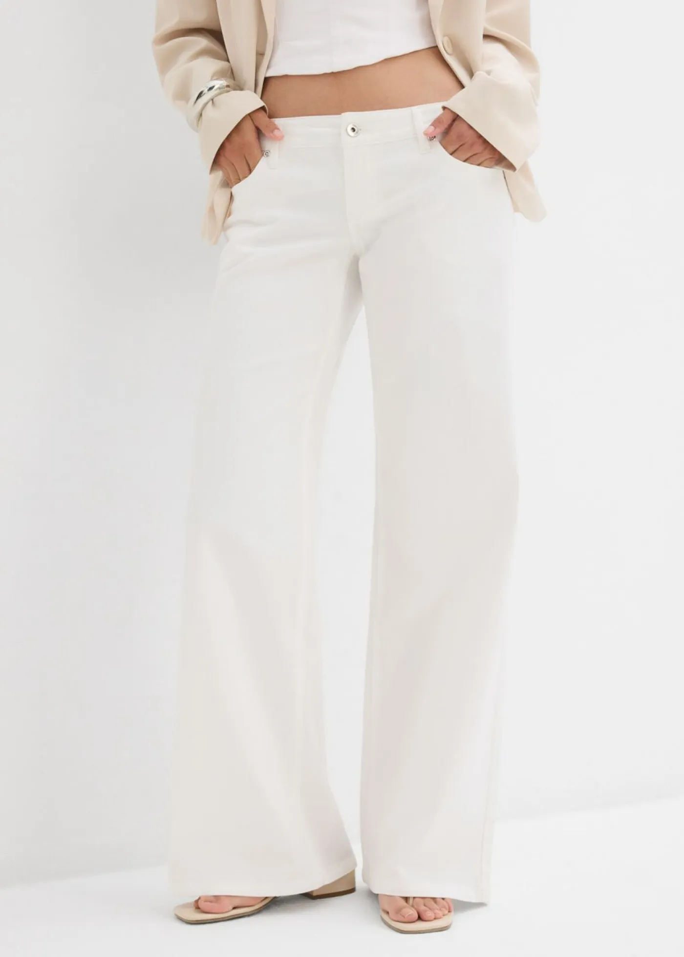 Discount Vaqueros de pernera ancha, low waist Mujer Vaqueros