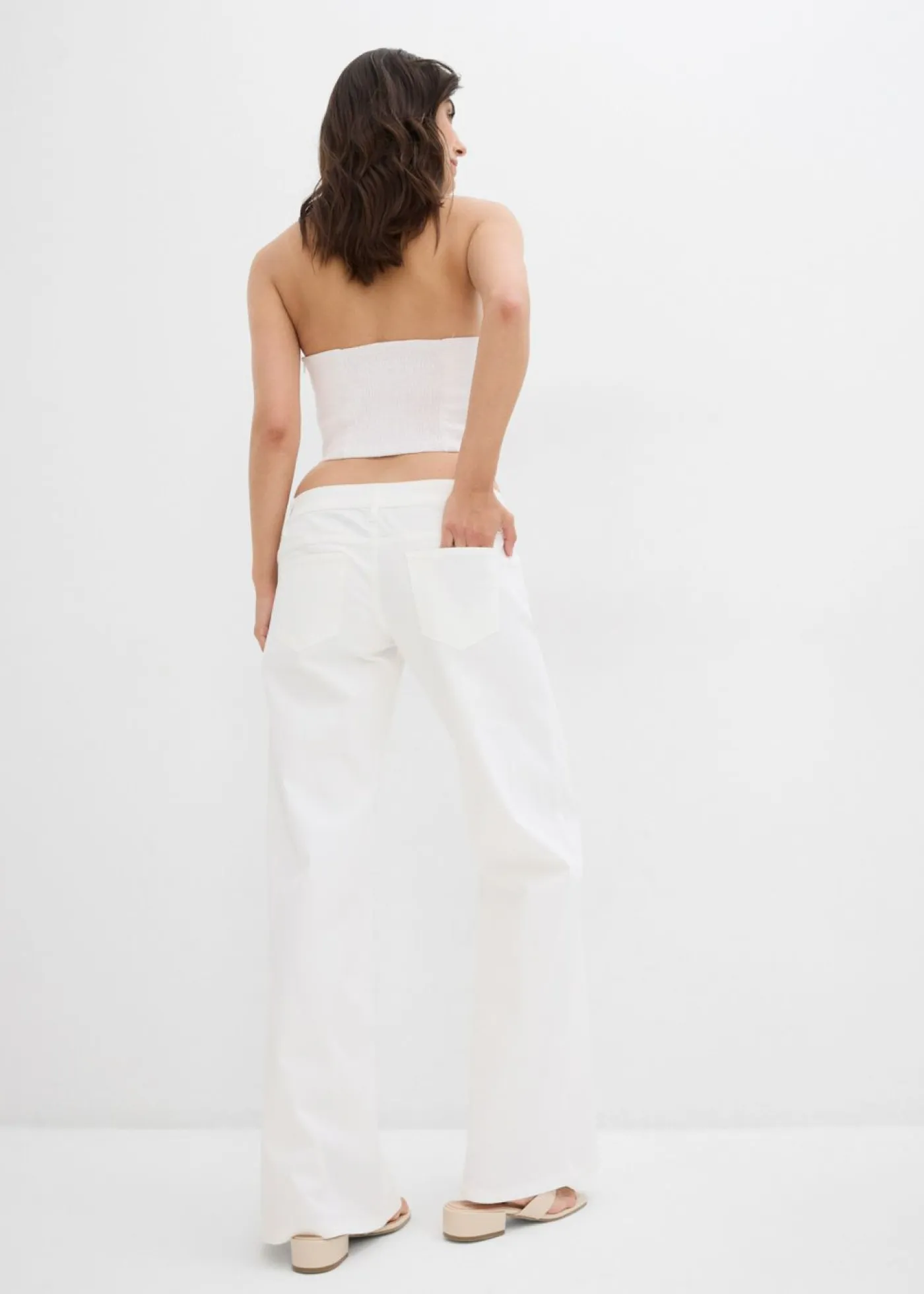 Discount Vaqueros de pernera ancha, low waist Mujer Vaqueros