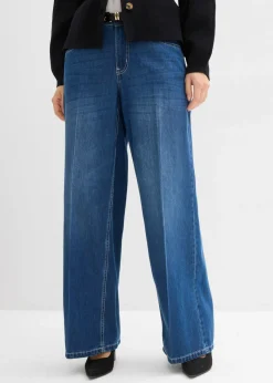 Best Vaqueros de pernera ancha, mid waist Mujer Vaqueros|Tallas Pequeñas