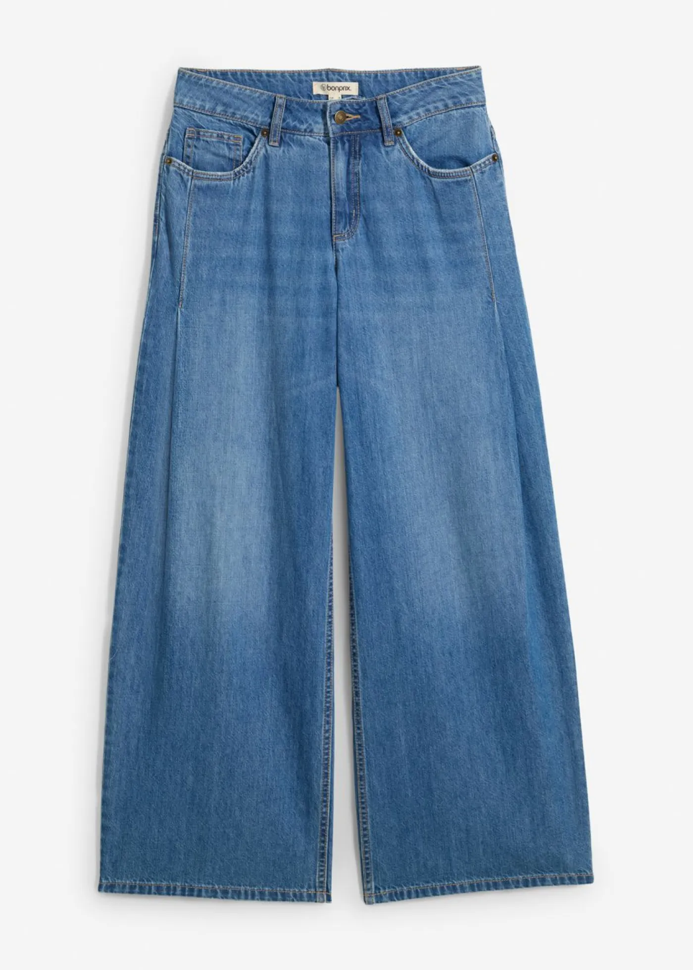 Vaqueros de pernera ancha, mid waist Mujer Vaqueros