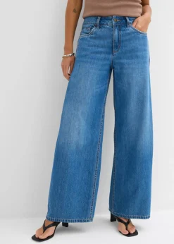 Vaqueros de pernera ancha, mid waist Mujer Vaqueros