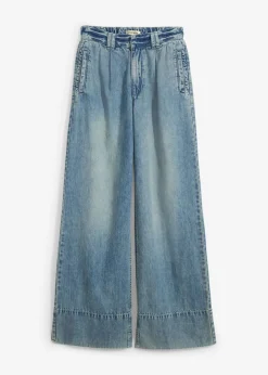 New Vaqueros de pernera ancha, high waist Mujer Vaqueros