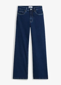 Sale Vaqueros de pernera ancha, high waist, de algodón orgánico Mujer Vaqueros|Tallas Pequeñas