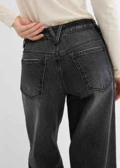 Online Vaqueros de pernera ancha, mid waist, largo completo y low stretch Mujer Vaqueros
