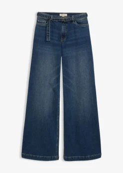 Sale Vaqueros de pernera ancha, mid waist, largo completo Mujer Vaqueros