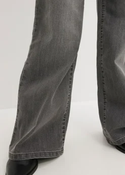 Vaqueros de pernera ancha, mid waist, elástico Mujer Vaqueros