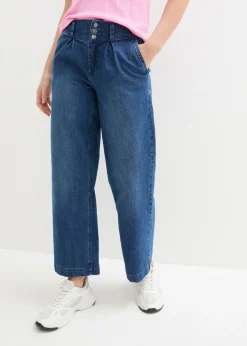 Discount Vaqueros de pernera ancha, high waist, cintura cómoda Mujer Vaqueros