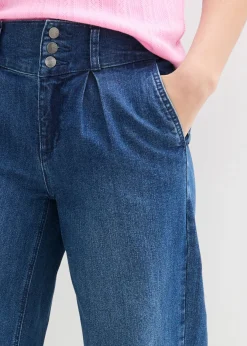 Discount Vaqueros de pernera ancha, high waist, cintura cómoda Mujer Vaqueros